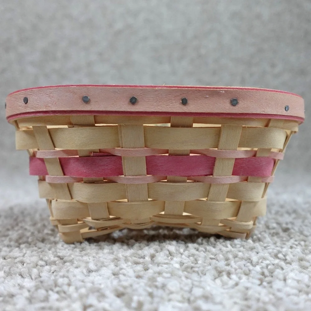 Longaberger 2008 Horizon of Hope Basket Pink Woven Support a Cure Handmade